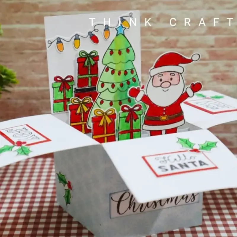 christmas card popup